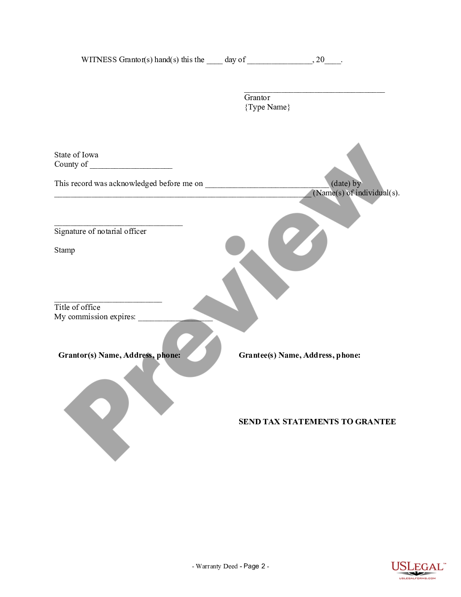 page 1 Warranty Deed from Husband to Himself and Wife preview