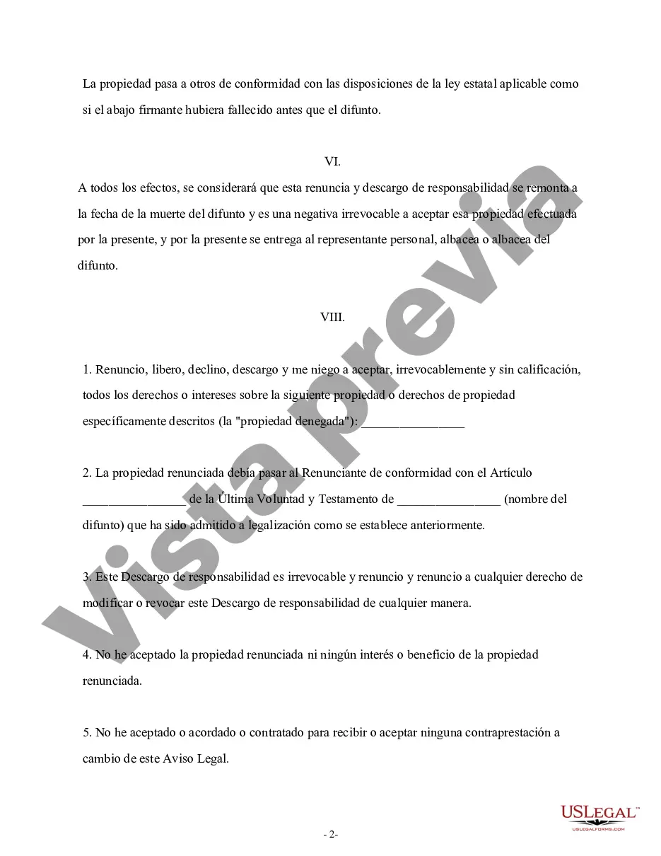 Preview Renuncia de Iowa y descargo de responsabilidad del interés del arrendatario conjunto: interés total del arrendatario conjunto
