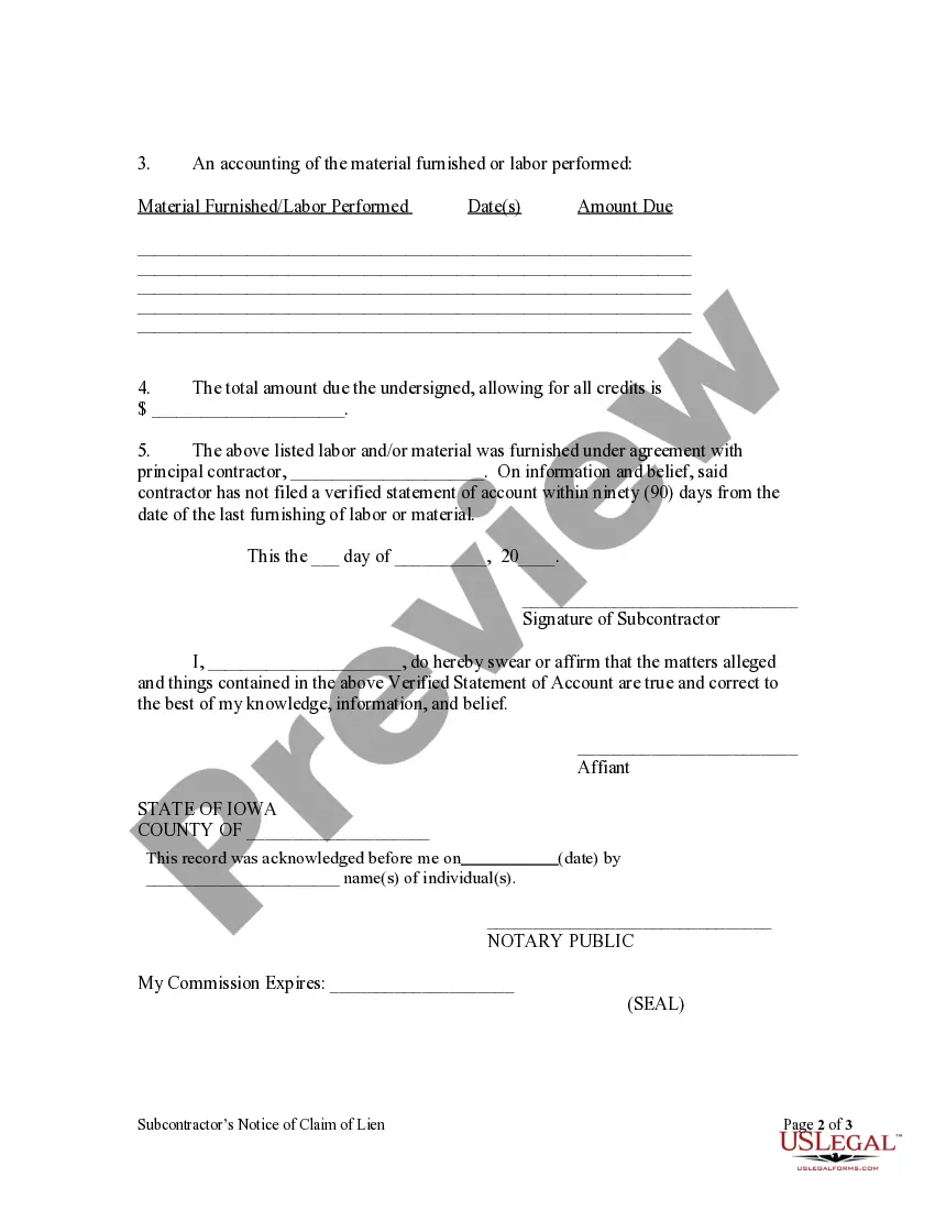 Preview Notice of Claim of Lien by Individual