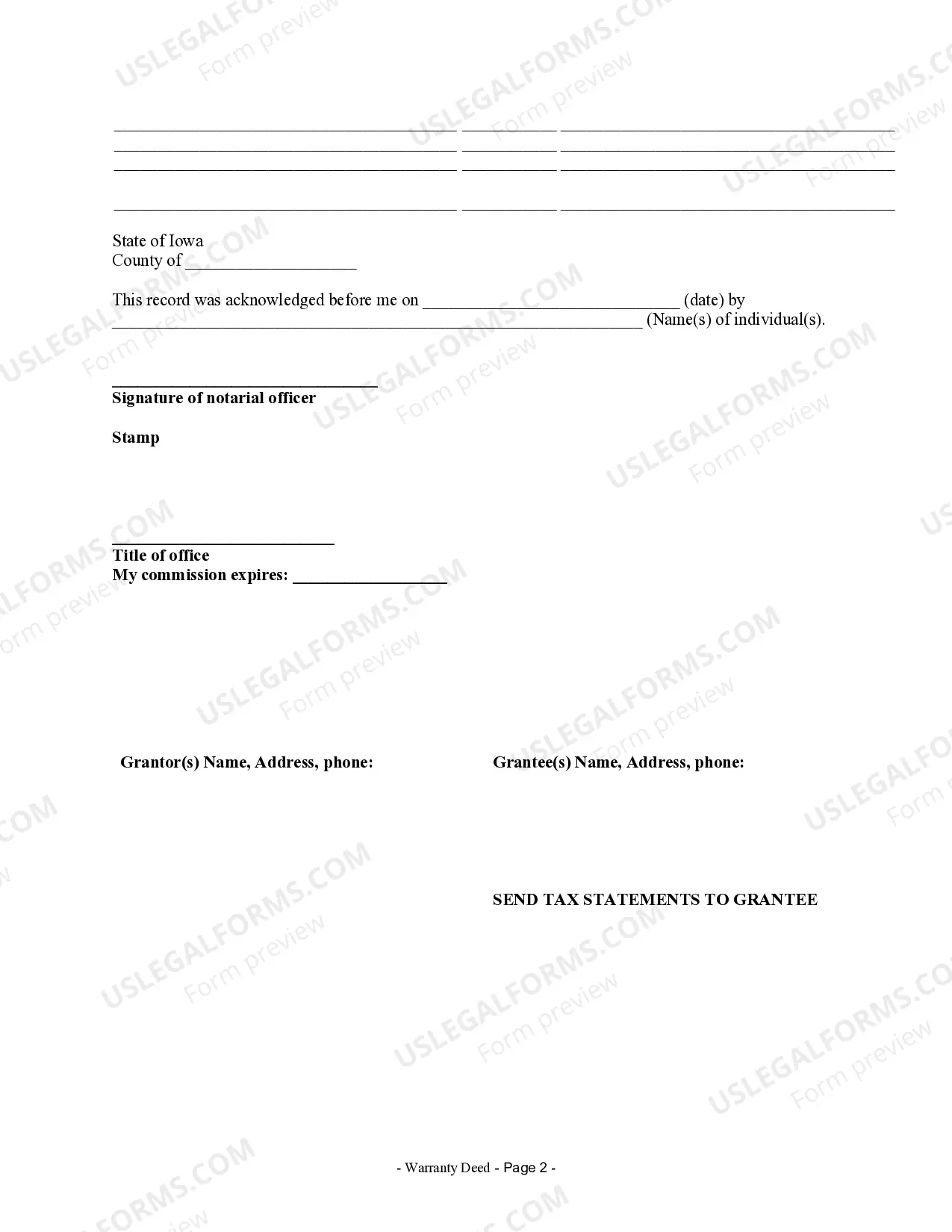 Preview Warranty Deed from Individual to Individual