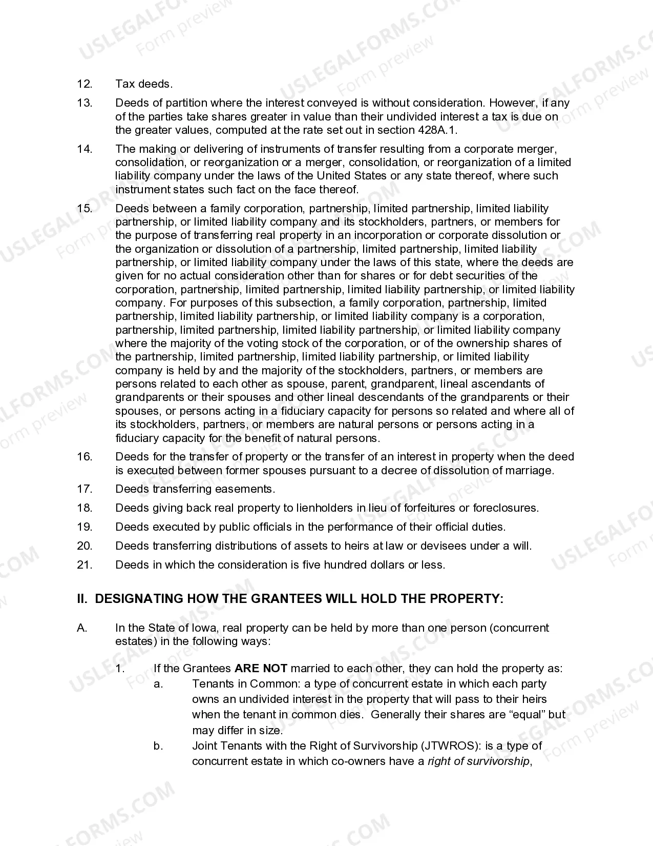 Preview Warranty Deed from two individuals to two individuals