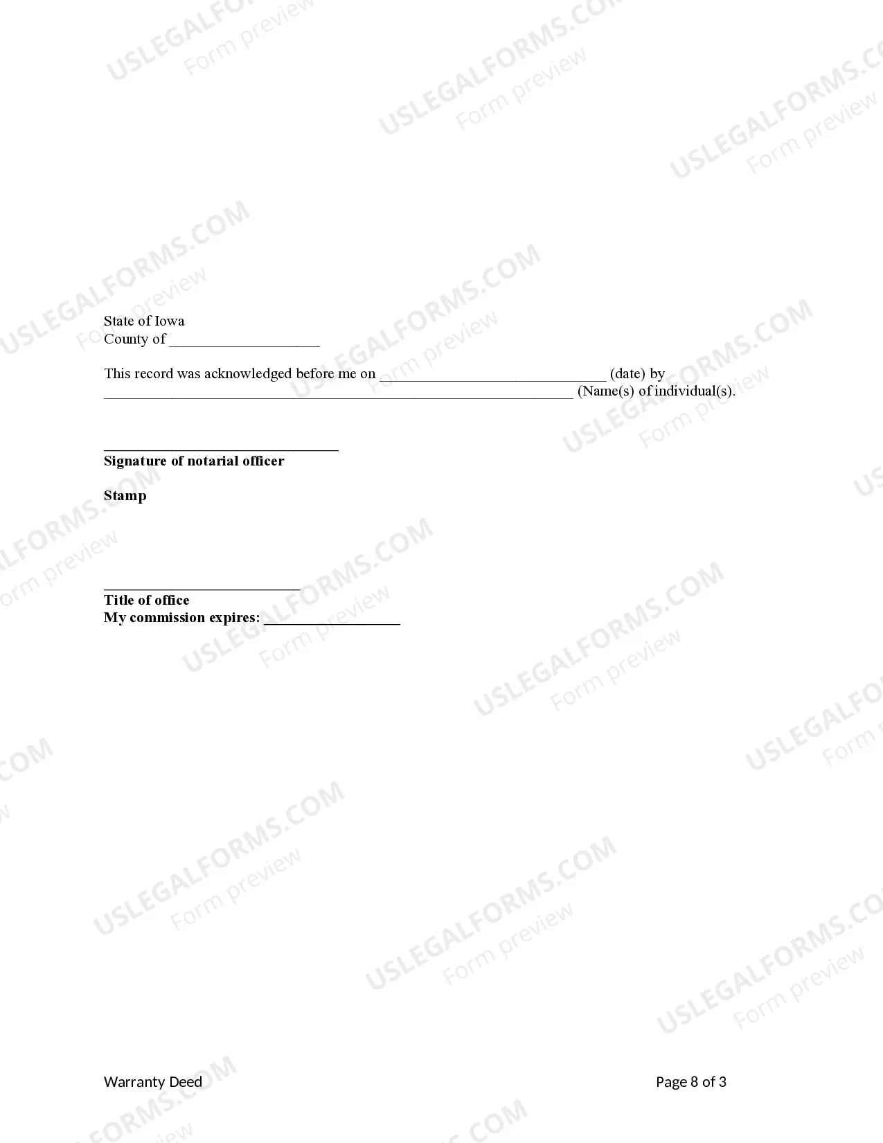 Preview Warranty Deed from two individuals to two individuals