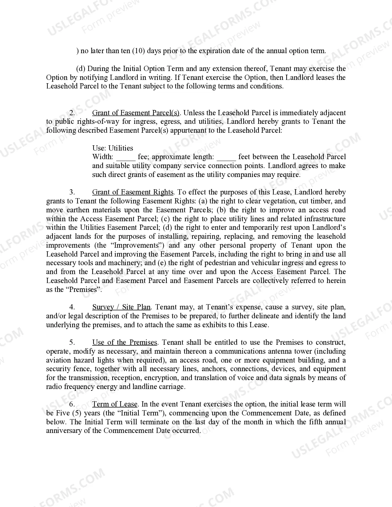 Preview Ground Lease