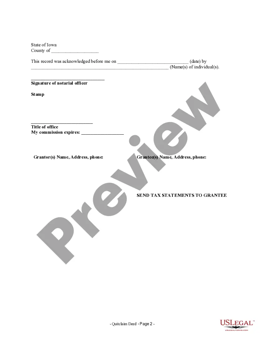 Get Quitclaim Deed from Individual to LLC Preview Quitclaim Deed from Individual to LLC