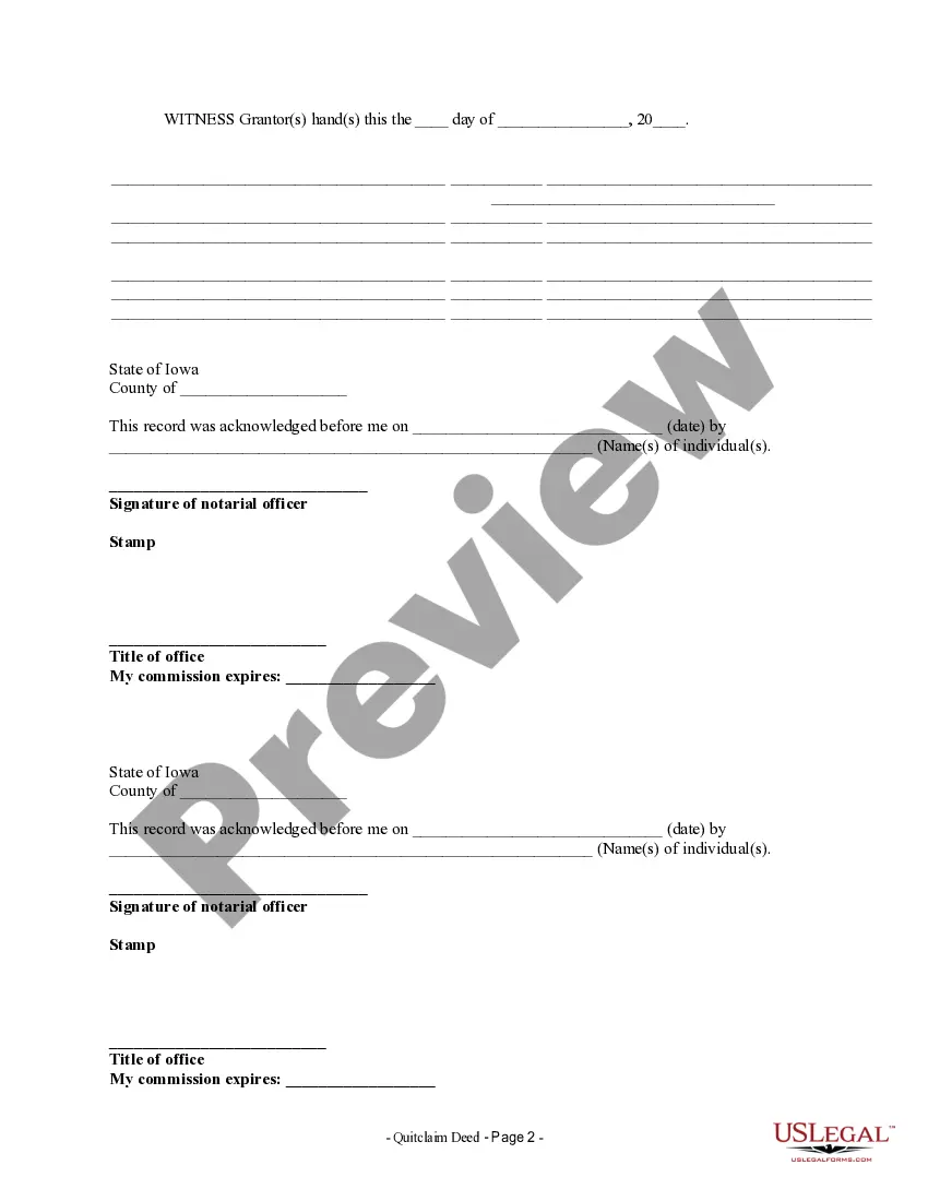 Preview Quitclaim Deed from Husband and Wife to Corporation