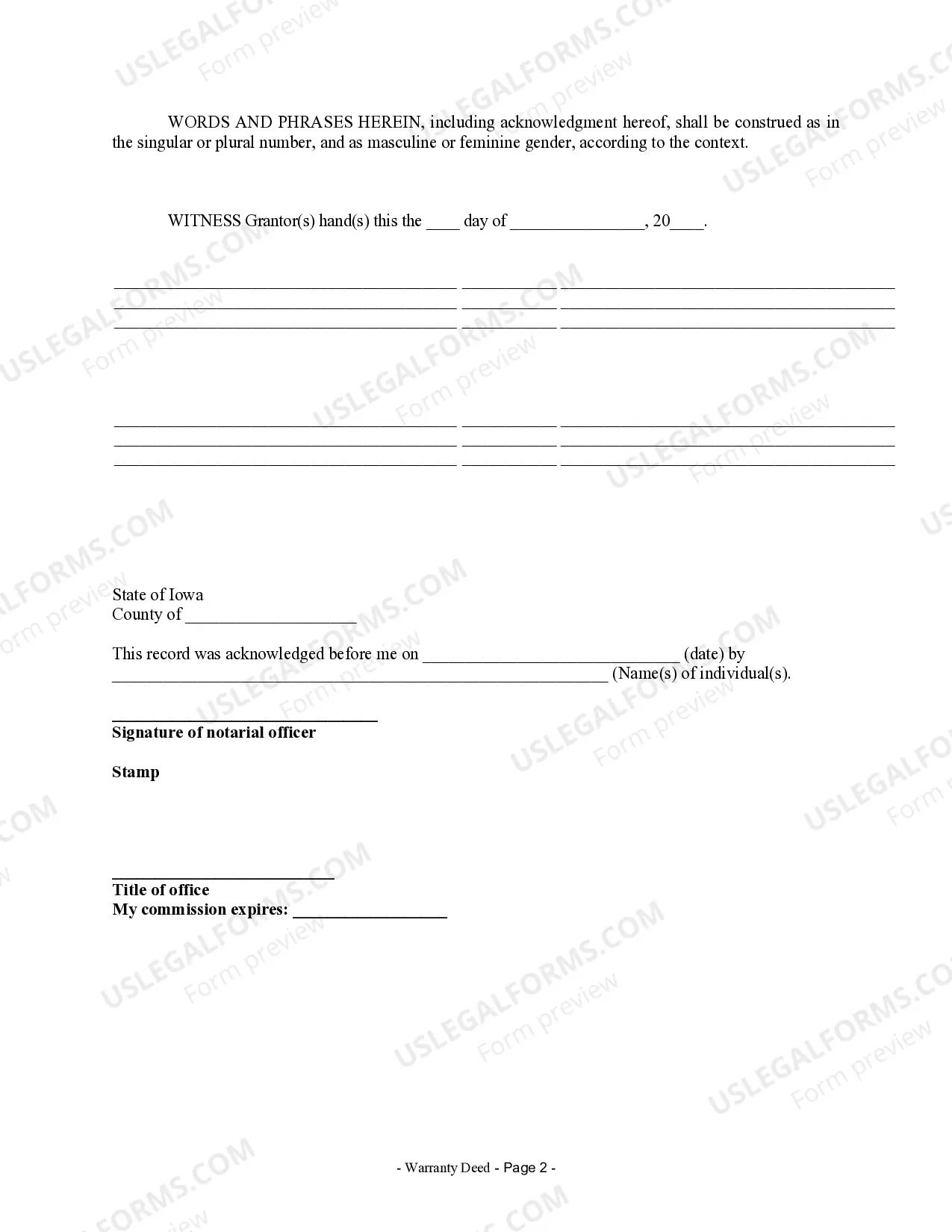 Preview Warranty Deed from Husband and Wife to Corporation