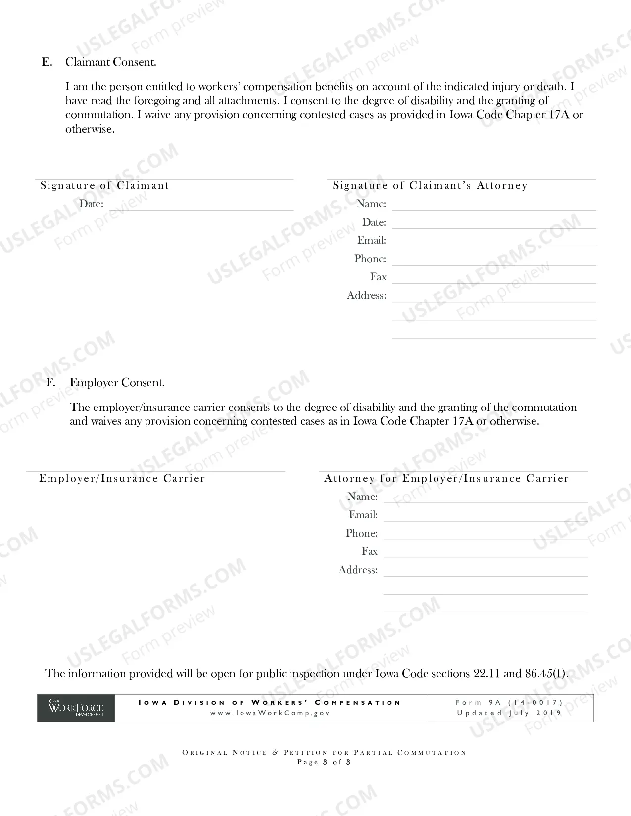 Preview Original Notice And Petition And Order For Partial Commutation
