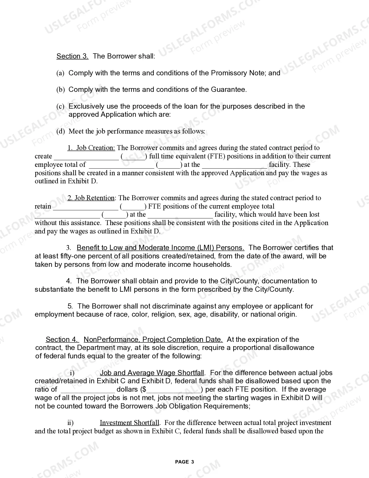 Preview Subrecipient Borrower Loan Agreement