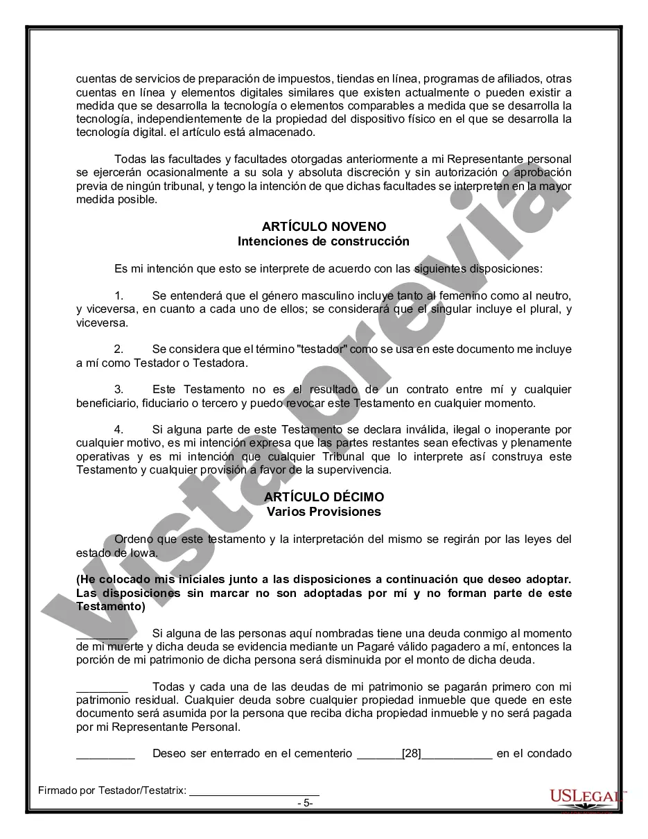 Preview Testamentos mutuos que contienen última voluntad y testamentos para personas solteras que viven juntas sin hijos