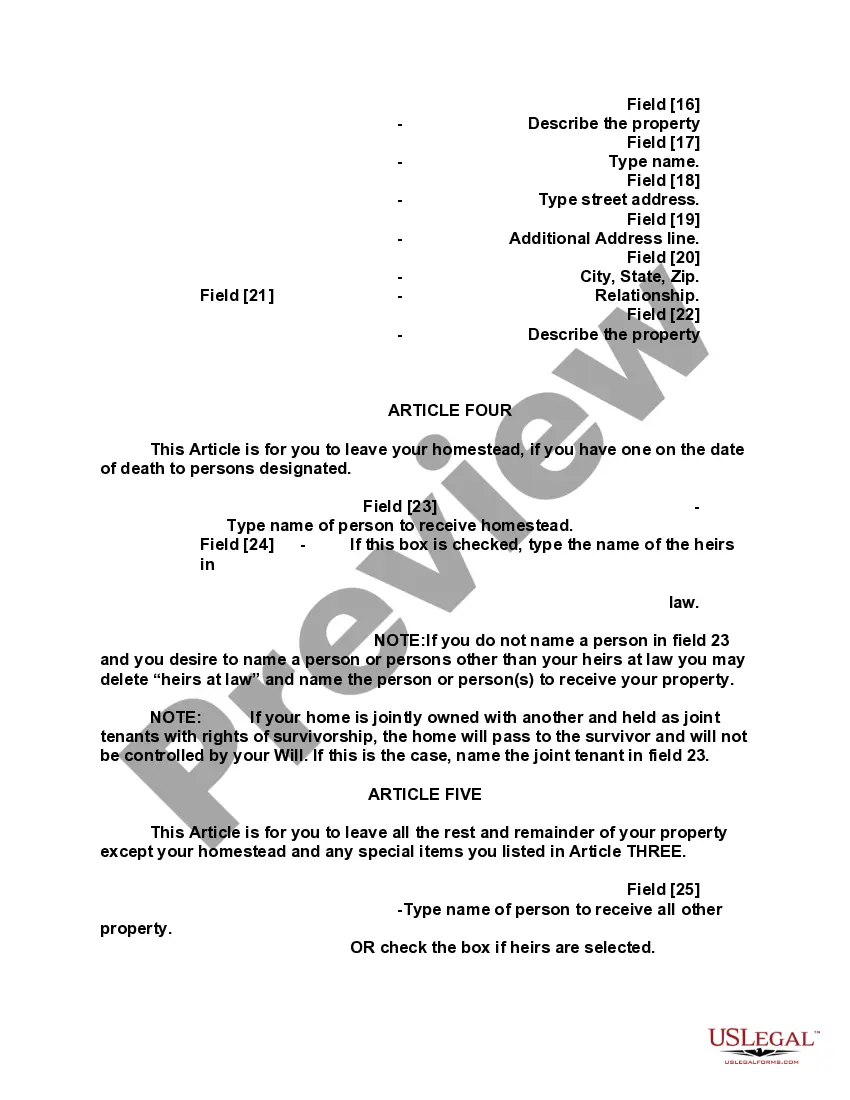 Preview Mutual Wills containing Last Will and Testaments for Man and Woman living together not Married with No Children