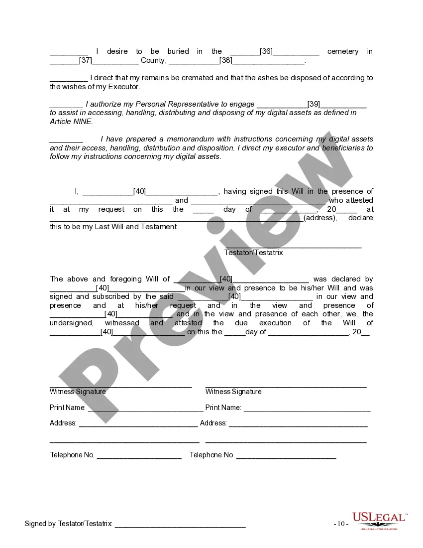 Preview Mutual Wills Package of Last Wills and Testaments for Man and Woman living together not Married with Adult Children