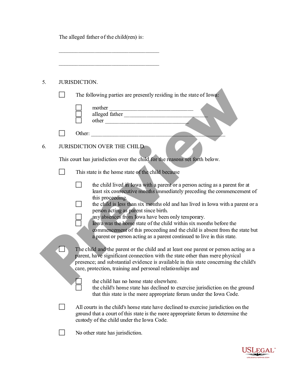 page 8 Paternity Case Package - Establishment of Paternity preview