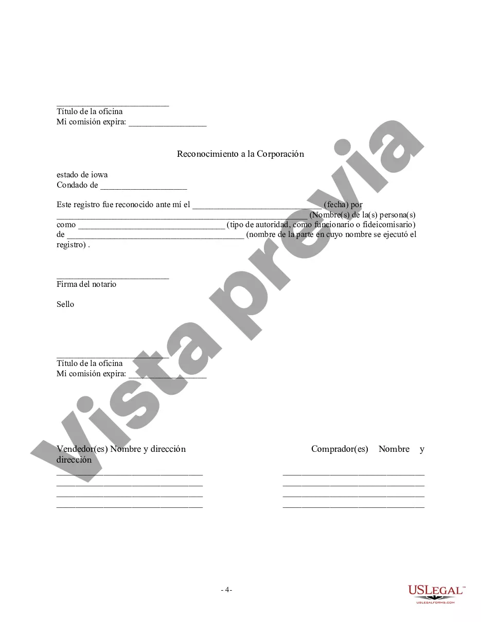 Preview Factura de venta en relación con la venta del negocio por parte del vendedor individual o corporativo