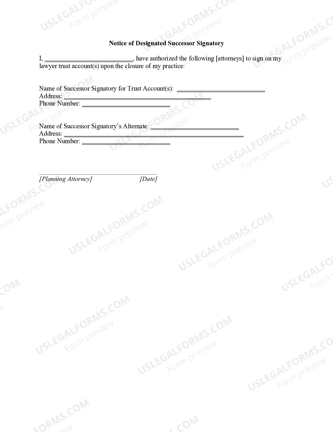 Preview Consent and Agreement to Close Law Office