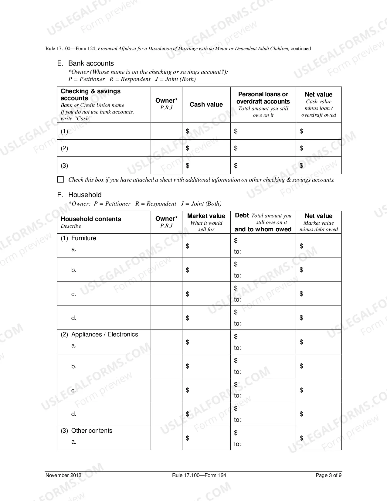 Preview Decree of Dissolution - Adult Children