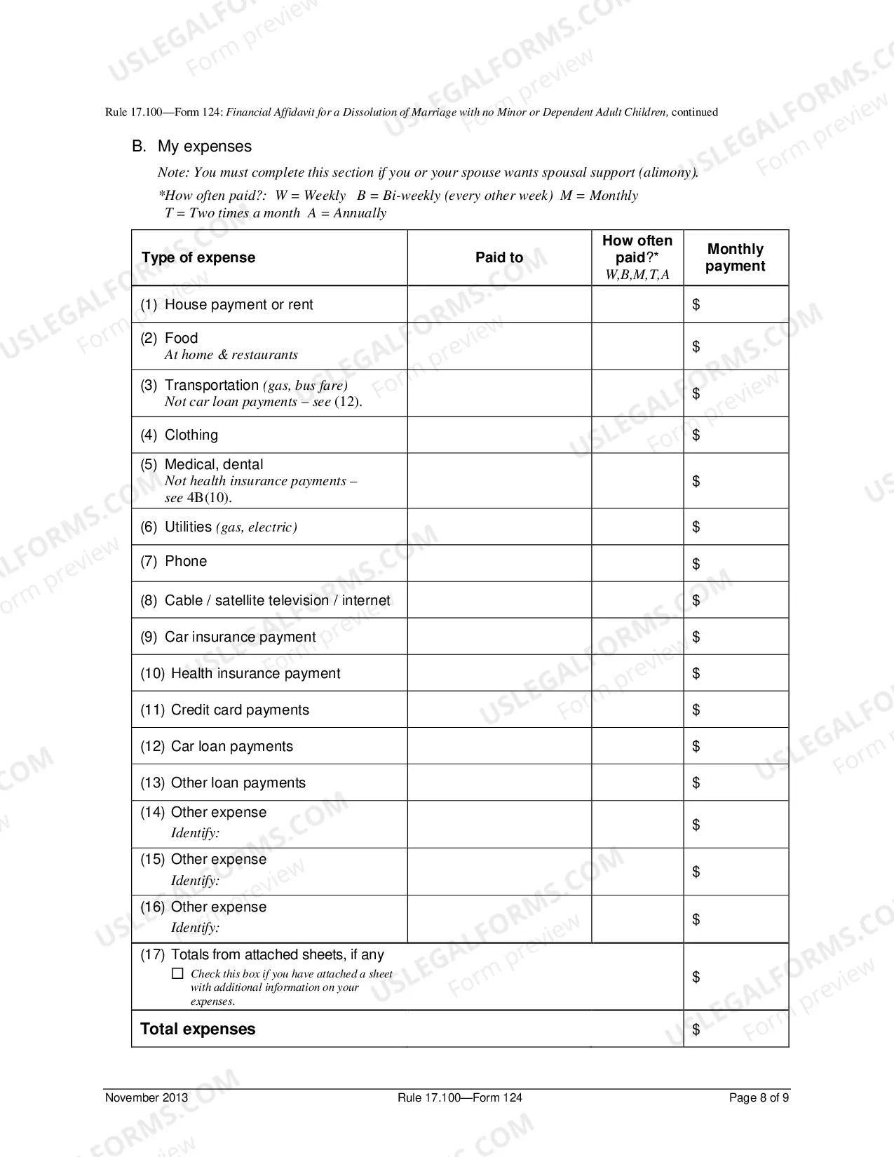 Preview Decree of Dissolution - Adult Children