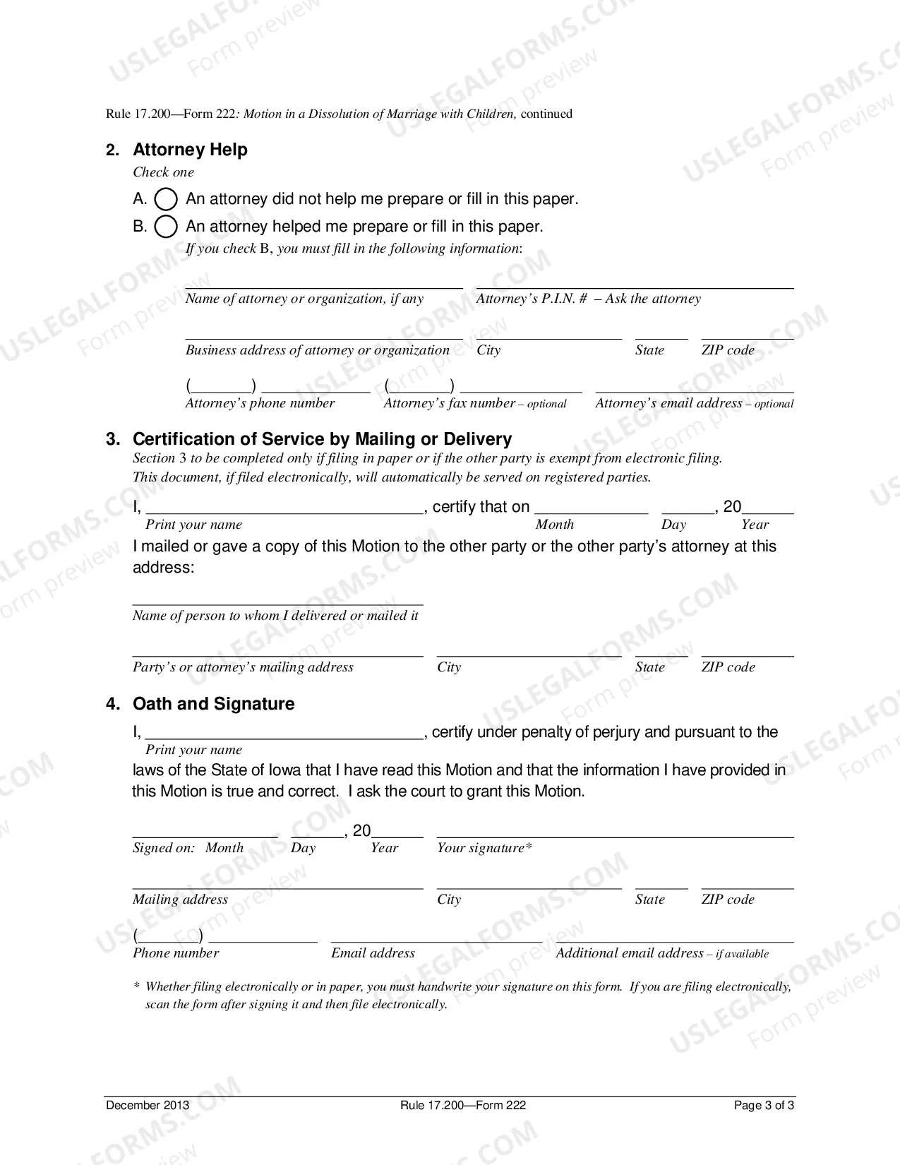 Preview Motion for Waiver of 90 Day Waiting Period