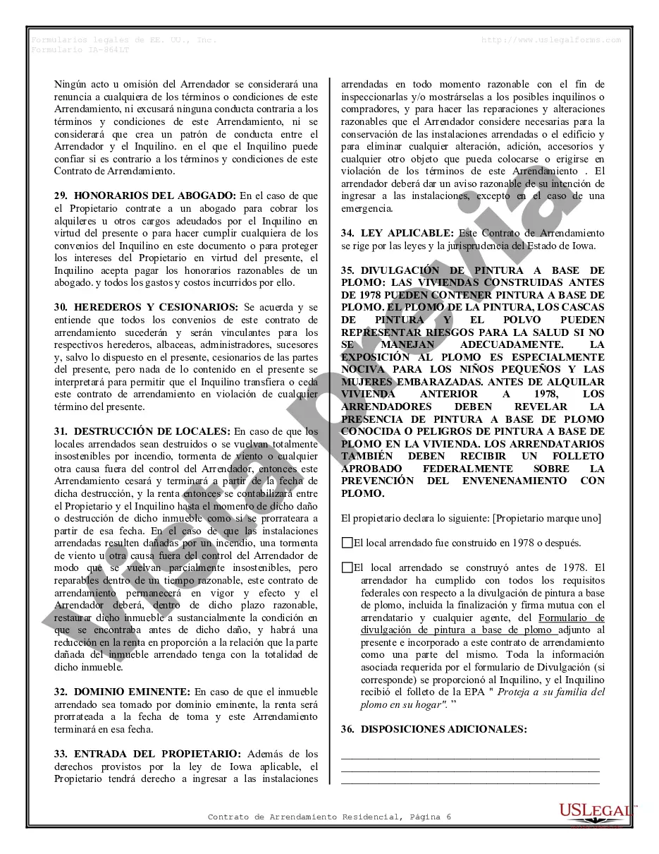 Preview Contrato de arrendamiento de alquiler residencial