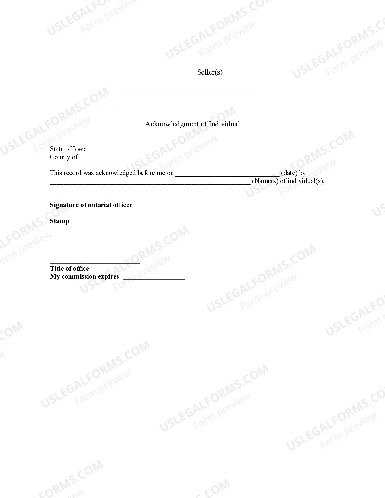 Preview Bill of Sale with Warranty by Individual Seller