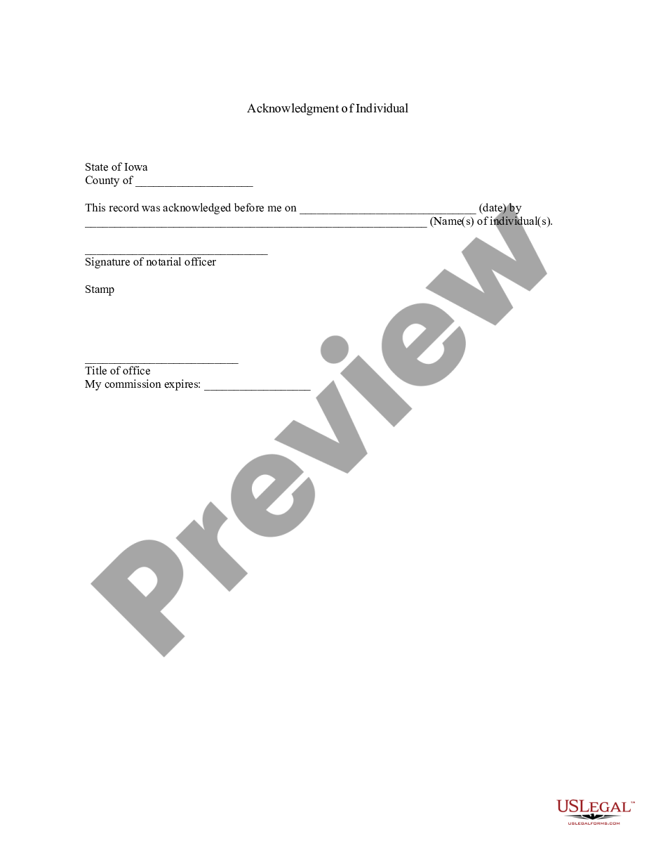 Iowa Bill Of Sale Without Warranty By Individual Seller Bill Of Sale Iowa Us Legal Forms 7109