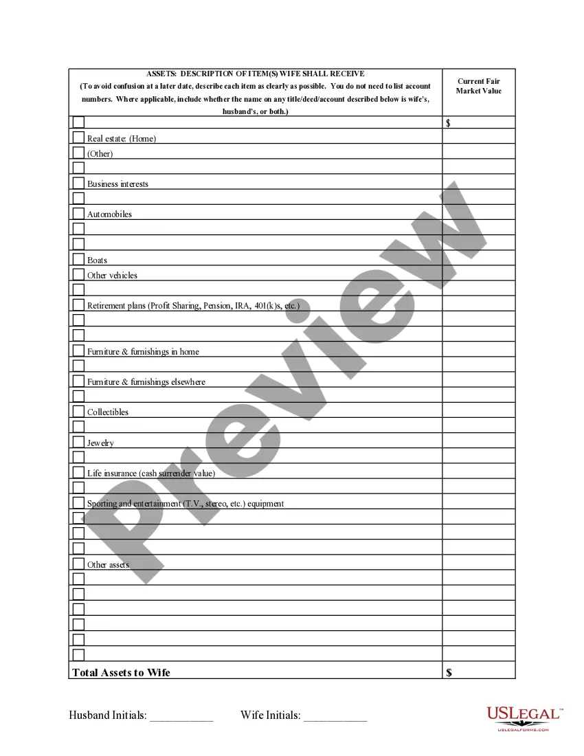 Preview Marital Legal Separation and Property Settlement Agreement Minor Children Parties May have Joint Property or Debts where Divorce Action Filed