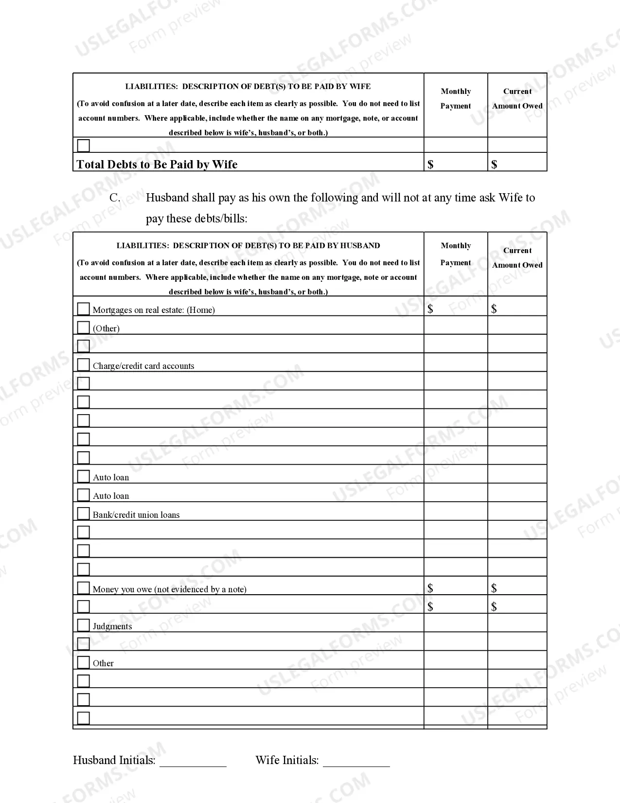 Preview Marital Legal Separation and Property Settlement Agreement Adult Children Parties May have Joint Property or Debts effective Immediately