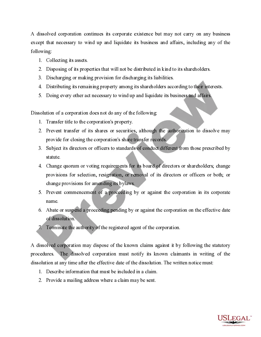 Get Iowa Dissolution Package to Dissolve Corporation Preview Iowa Dissolution Package to Dissolve Corporation