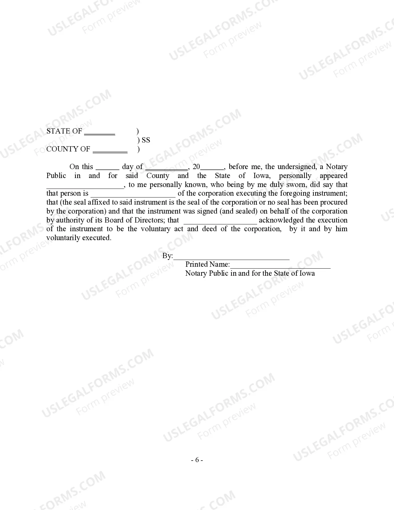 Preview Overland Flowage Easement