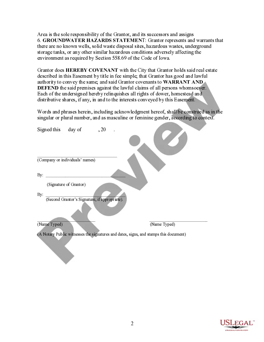 Get Easement for Public Access and Trail Preview Easement for Public Access and Trail