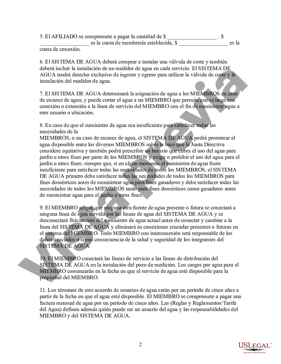 Preview Acuerdo de Usuarios de Agua para Construcción de Ducto de Agua