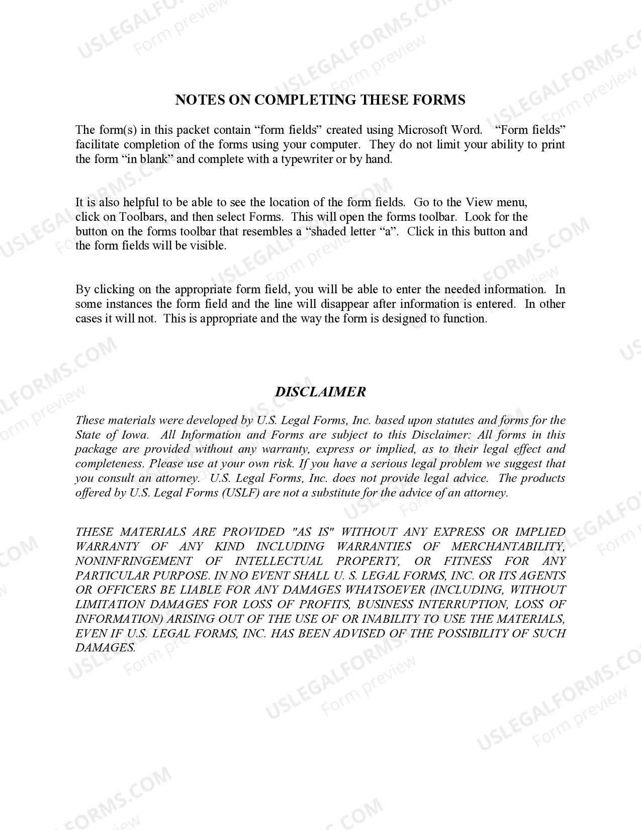 Preview Iowa Foreign Judgment Enrollment