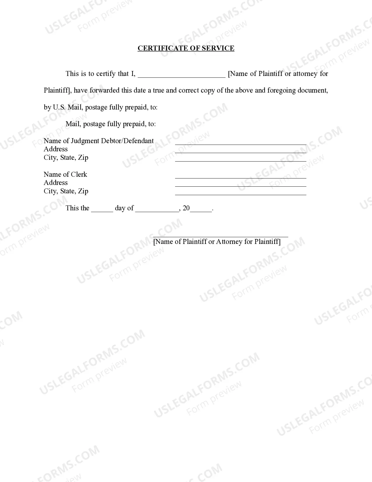 Preview Iowa Foreign Judgment Enrollment