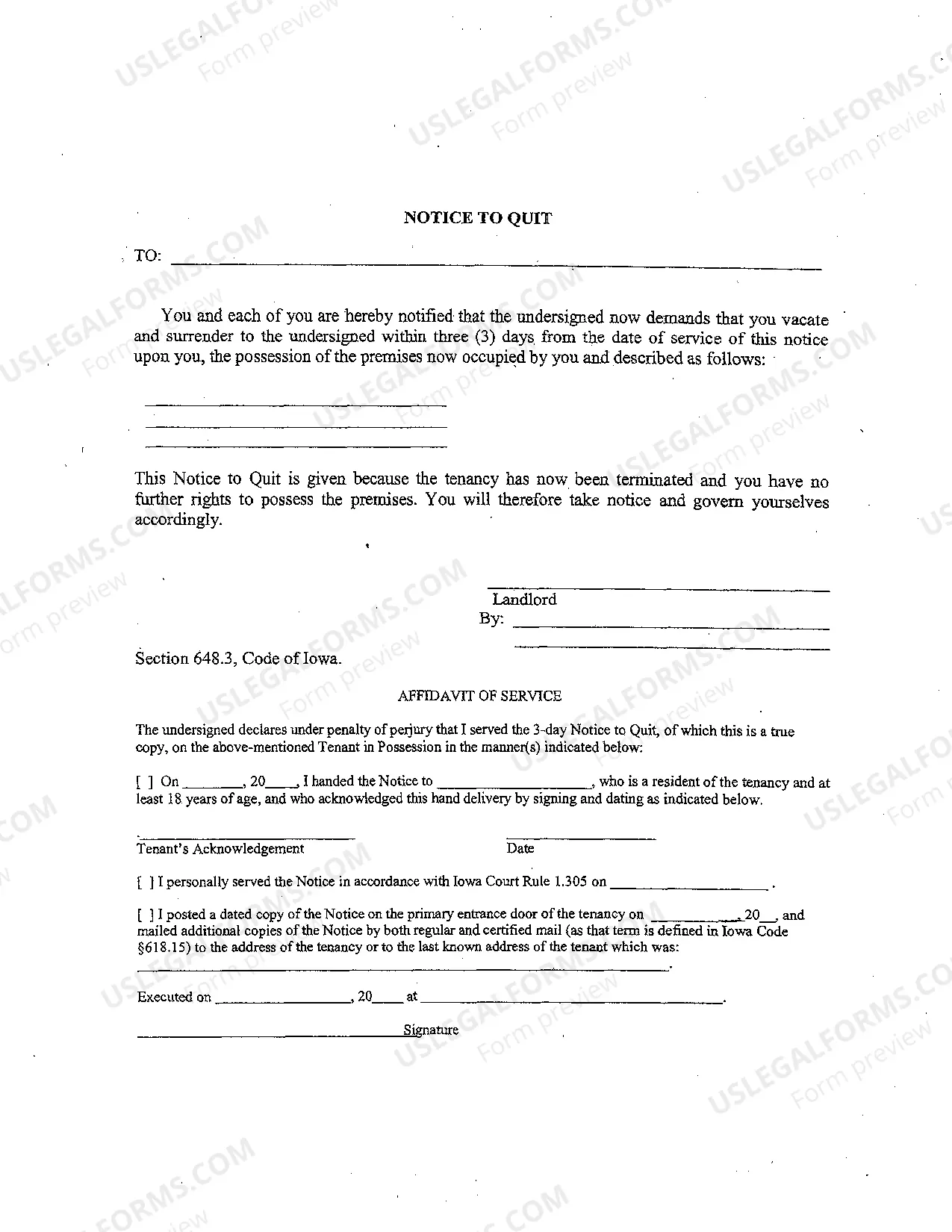 Preview Eviction Forms for Landlords
