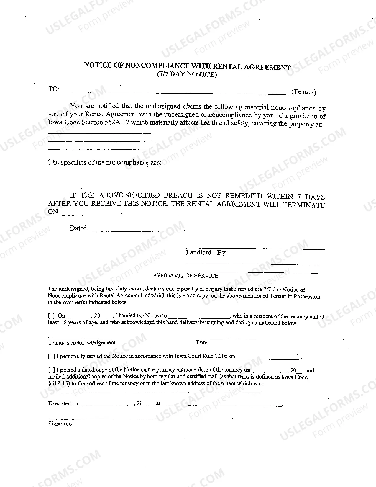 Preview Eviction Forms for Landlords