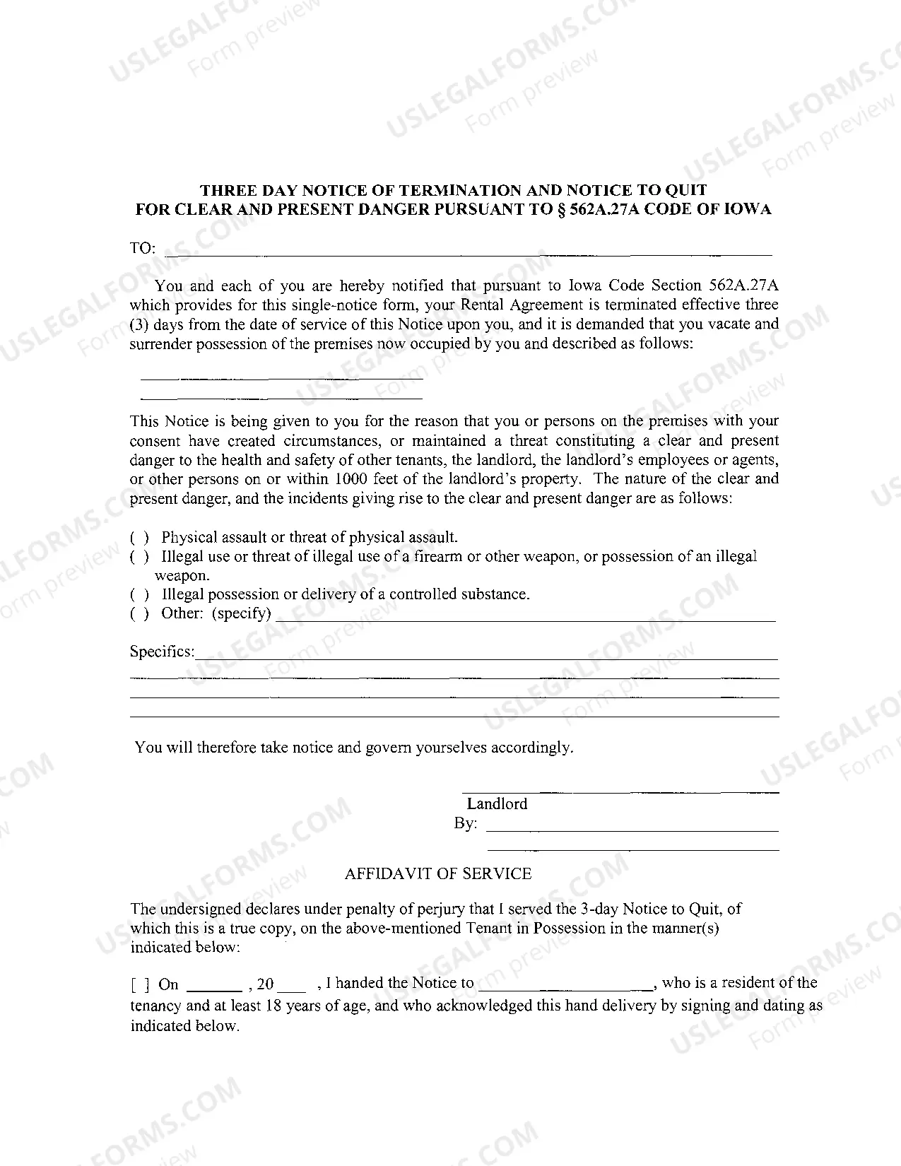 Preview Eviction Forms for Landlords