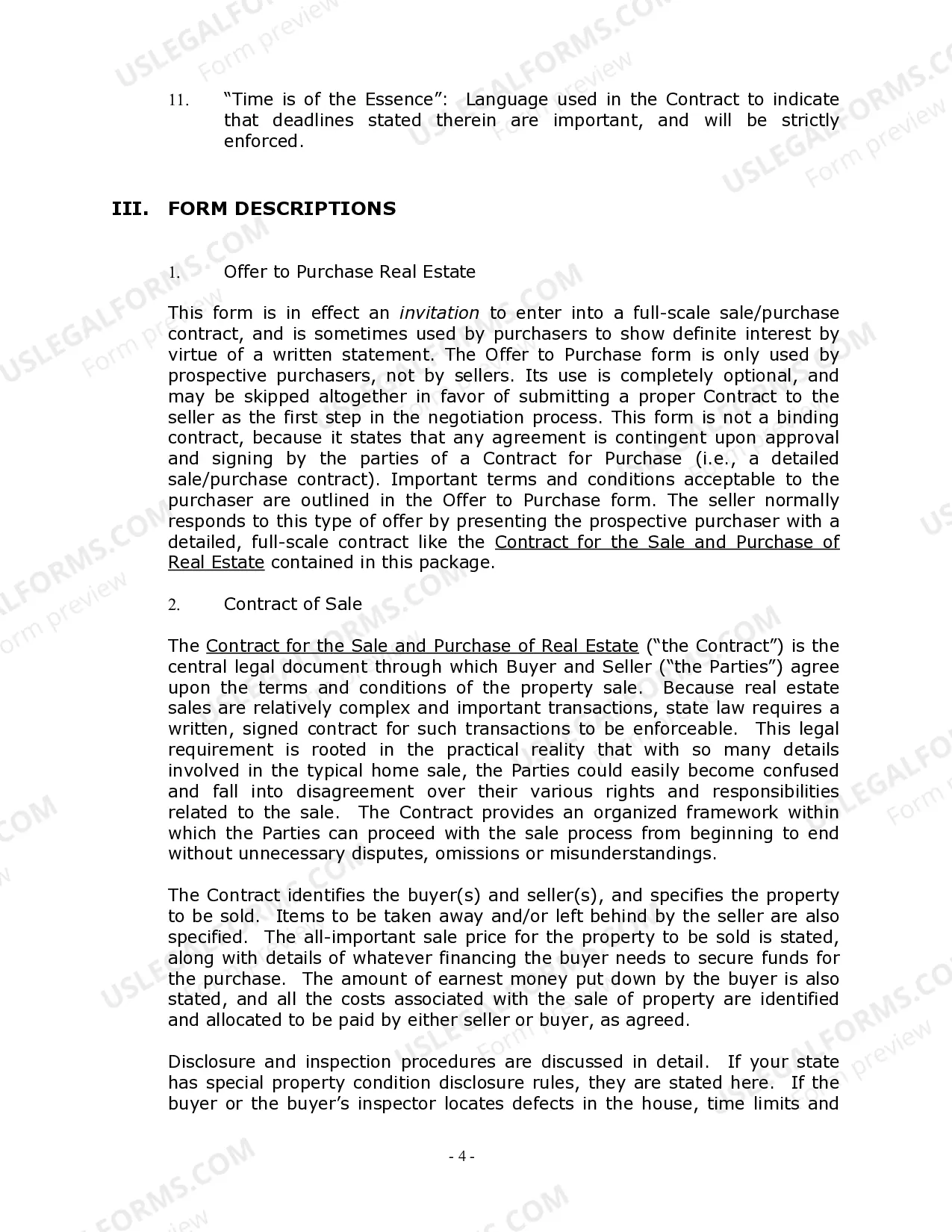 Preview Iowa Real Estate Home Sales Package with Offer to Purchase, Contract of Sale, Disclosure Statements and more for Residential House