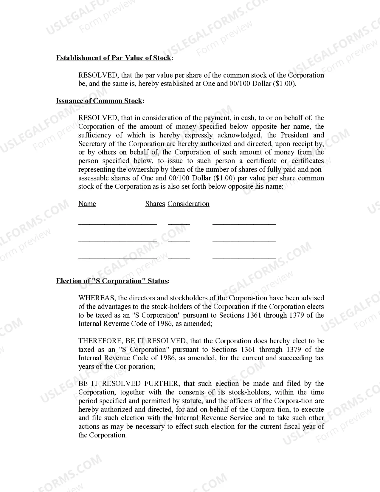 Preview Minutes for Organizational Meeting