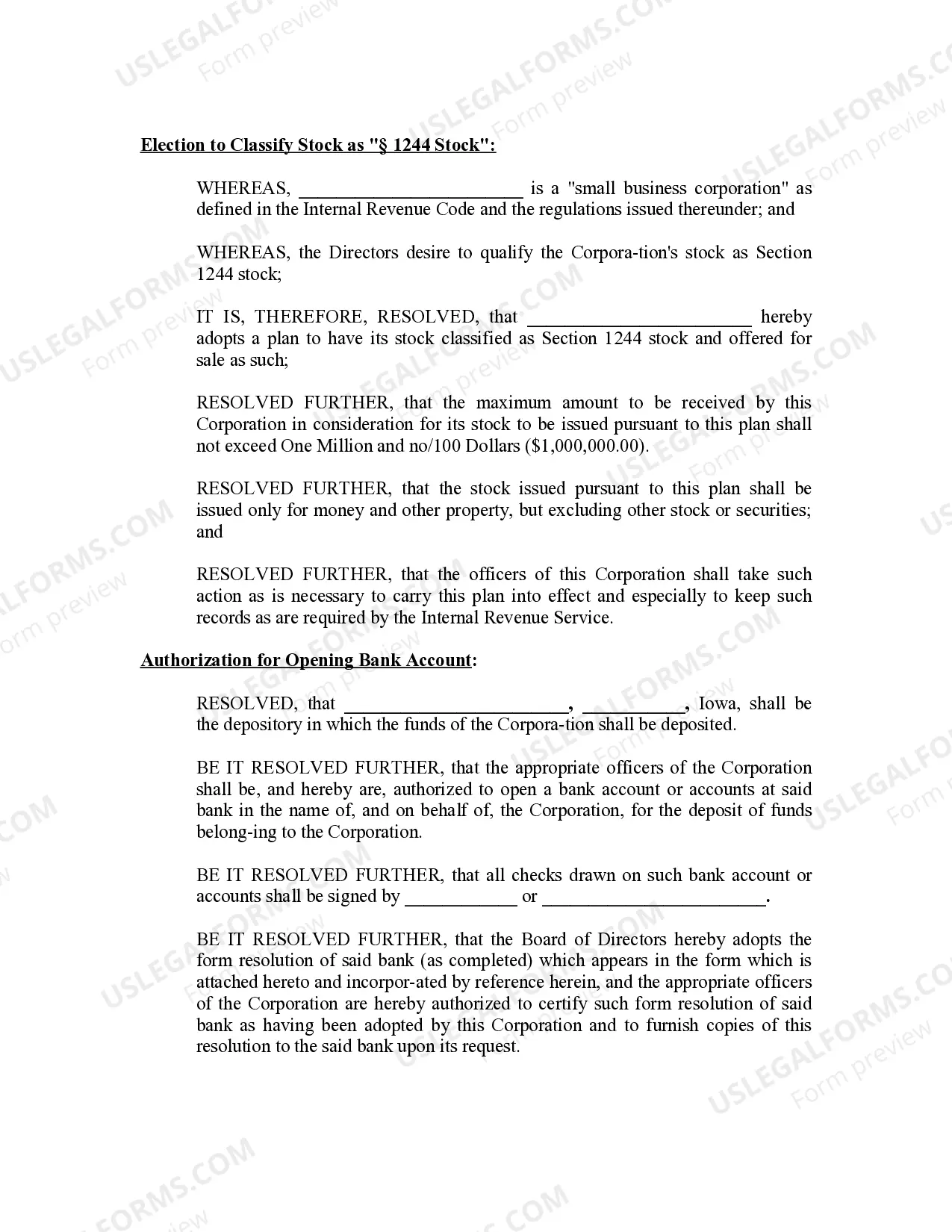 Preview Minutes for Organizational Meeting