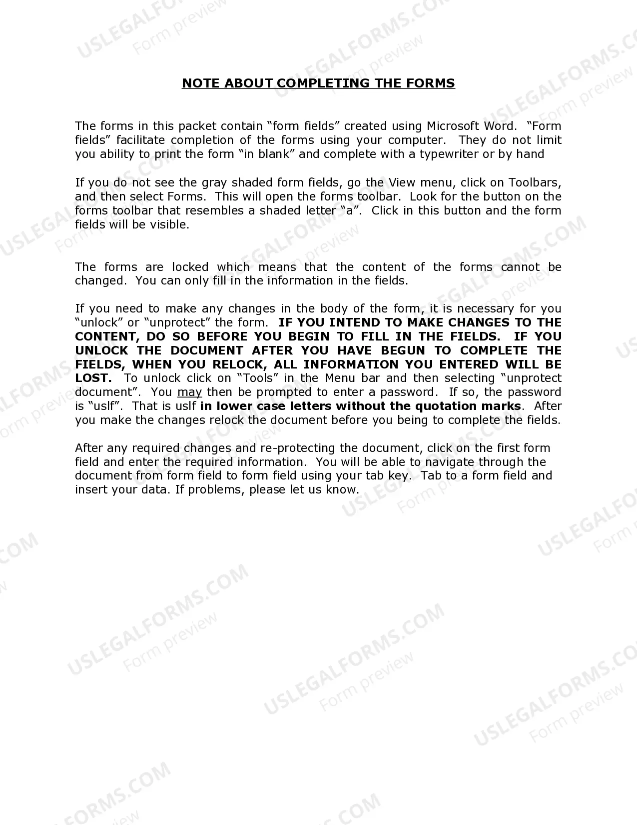 Preview Iowa Name Change Instructions and Forms Package for a Minor