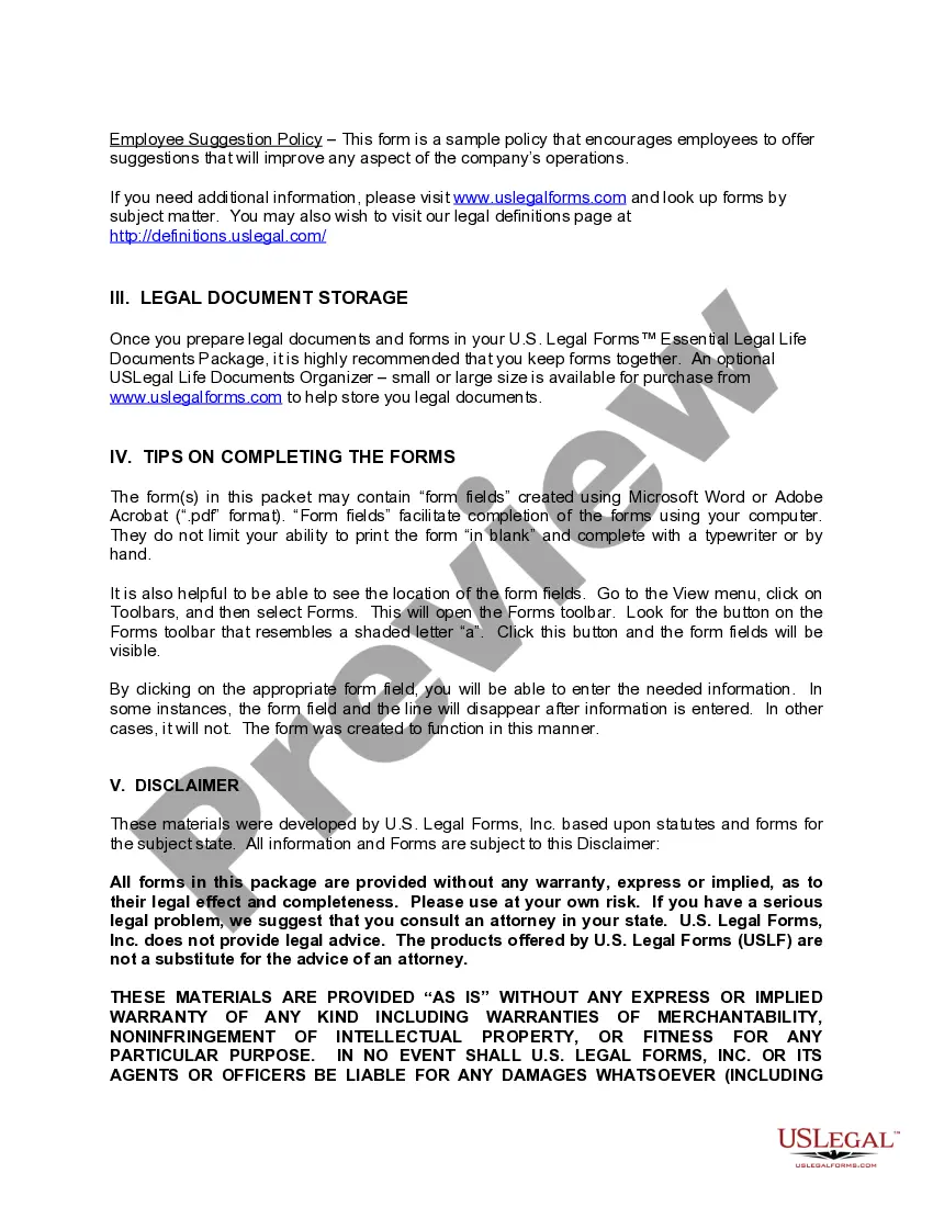 Get Iowa Company Employment Policies and Procedures Package Preview Iowa Company Employment Policies and Procedures Package