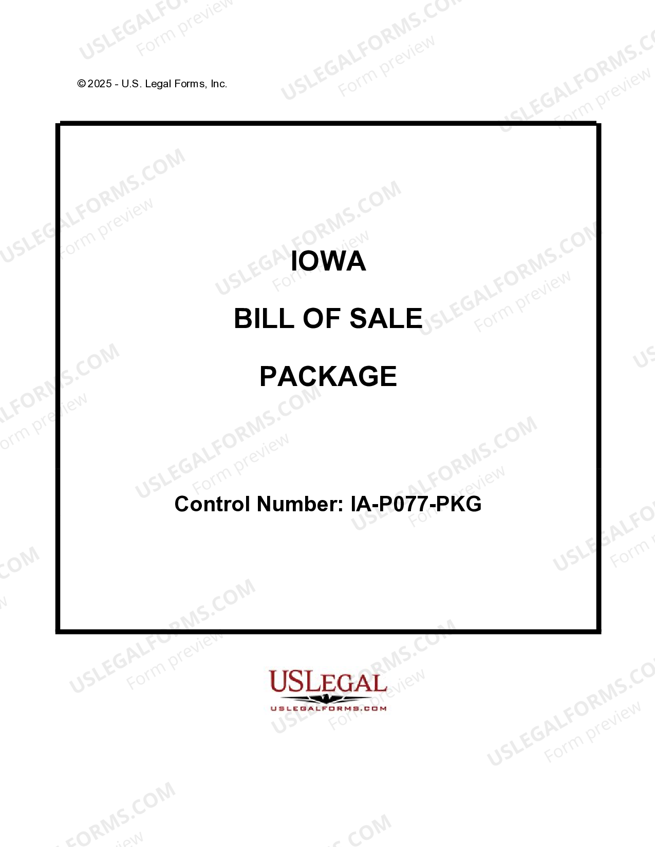 Iowa Bill of Sale Package Iowa Bill Of Sale US Legal Forms
