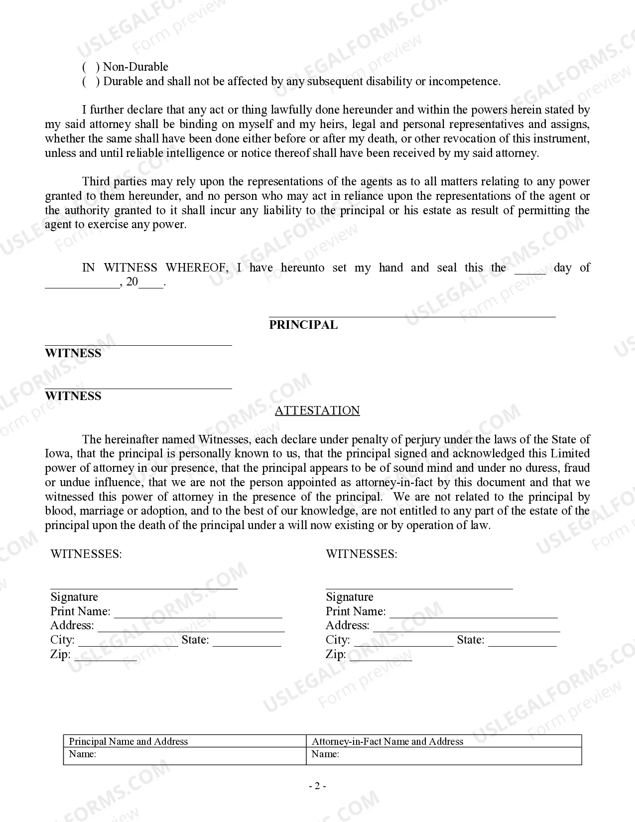 Preview Limited Power of Attorney for Stock Transactions and Corporate Powers