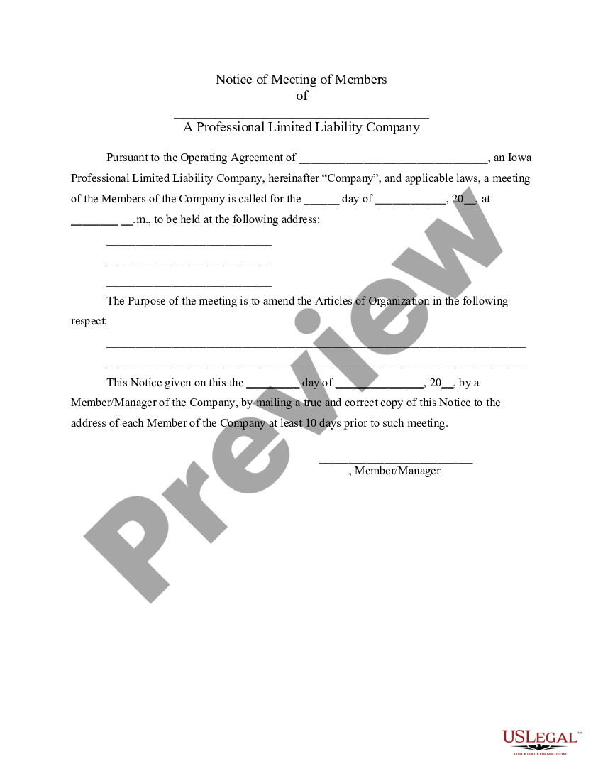 page 2 Professional Limited Liability Company PLLC Notices and Resolutions preview