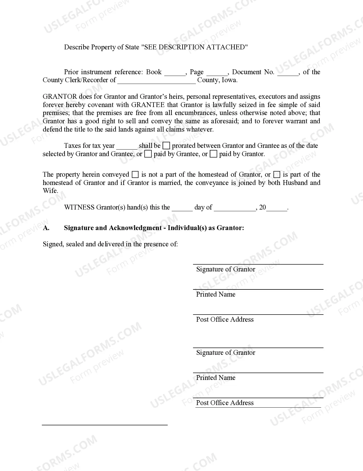 Preview Warranty Deed from Limited Partnership or LLC is the Grantor, or Grantee