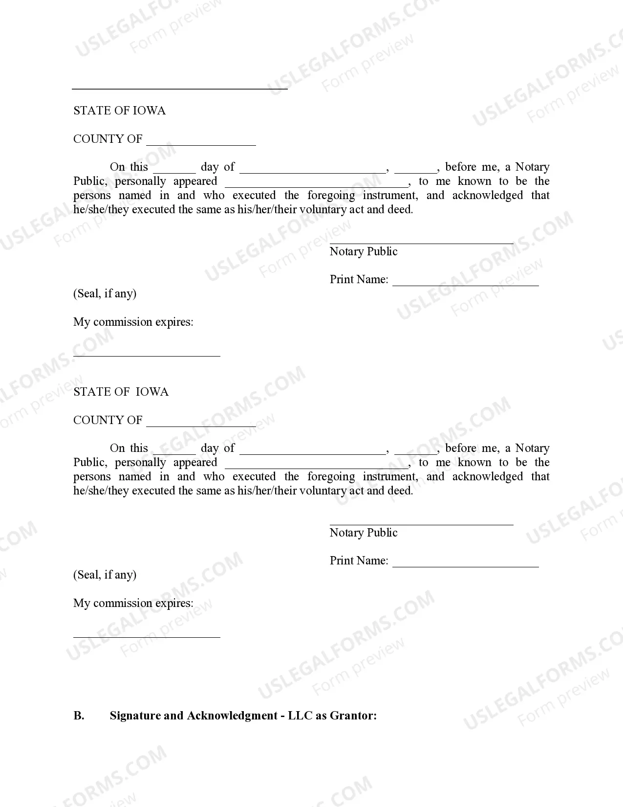Preview Warranty Deed from Limited Partnership or LLC is the Grantor, or Grantee