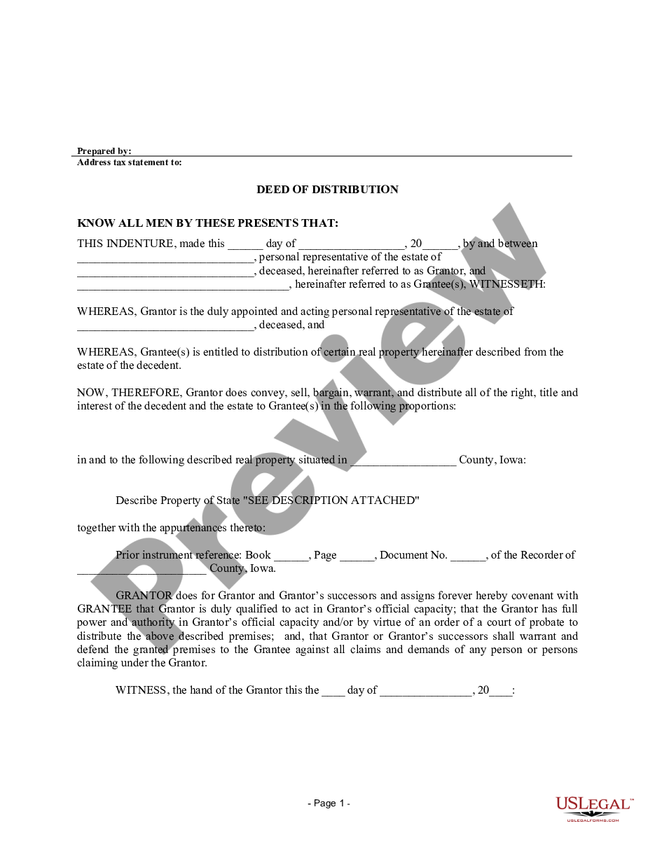 page 4 Warranty Deed for Distribution preview