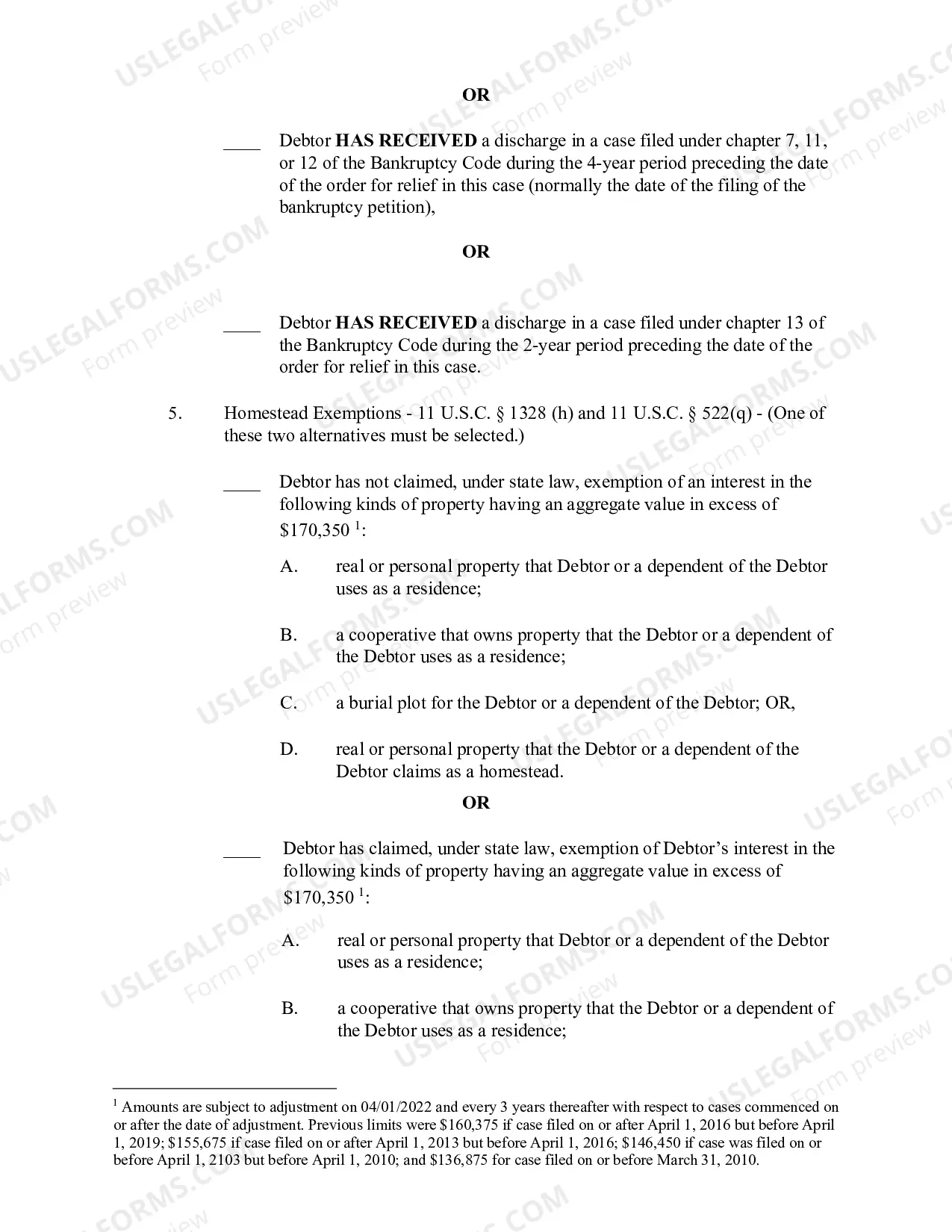 Preview Debtor's Certified Motion for Discharge (IANB1328) for Ch. 13