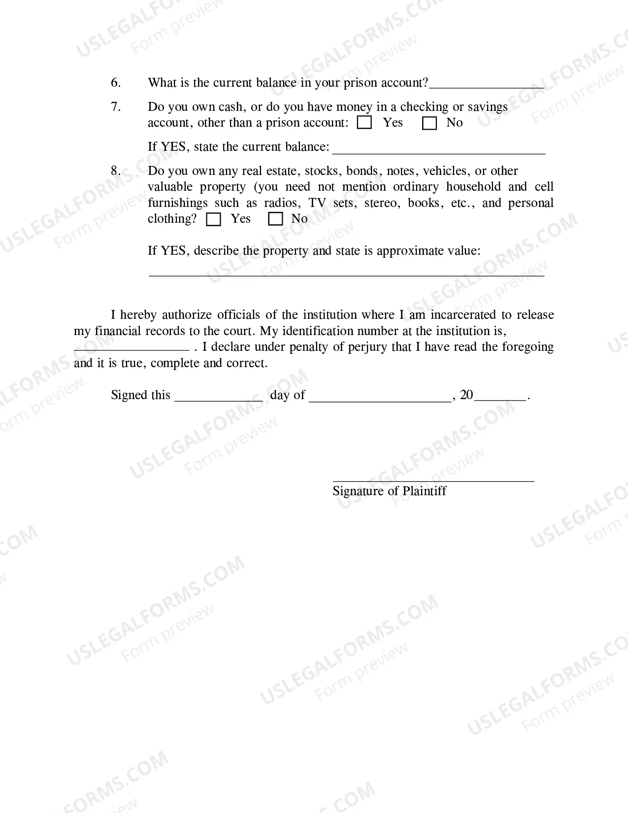 Preview Prisoner Appeal Packet