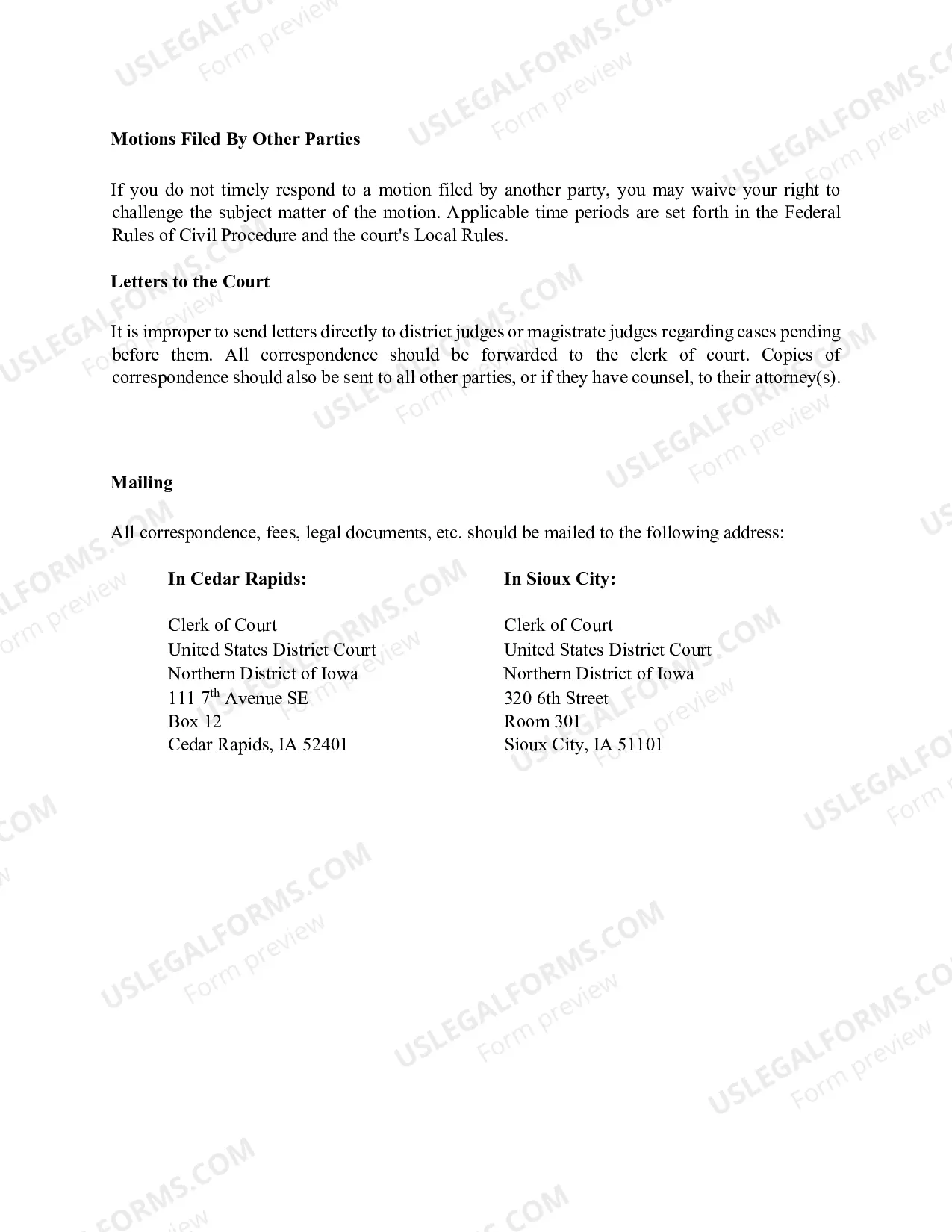 Preview Pro Se Instructions for Filing A Civil Complaint