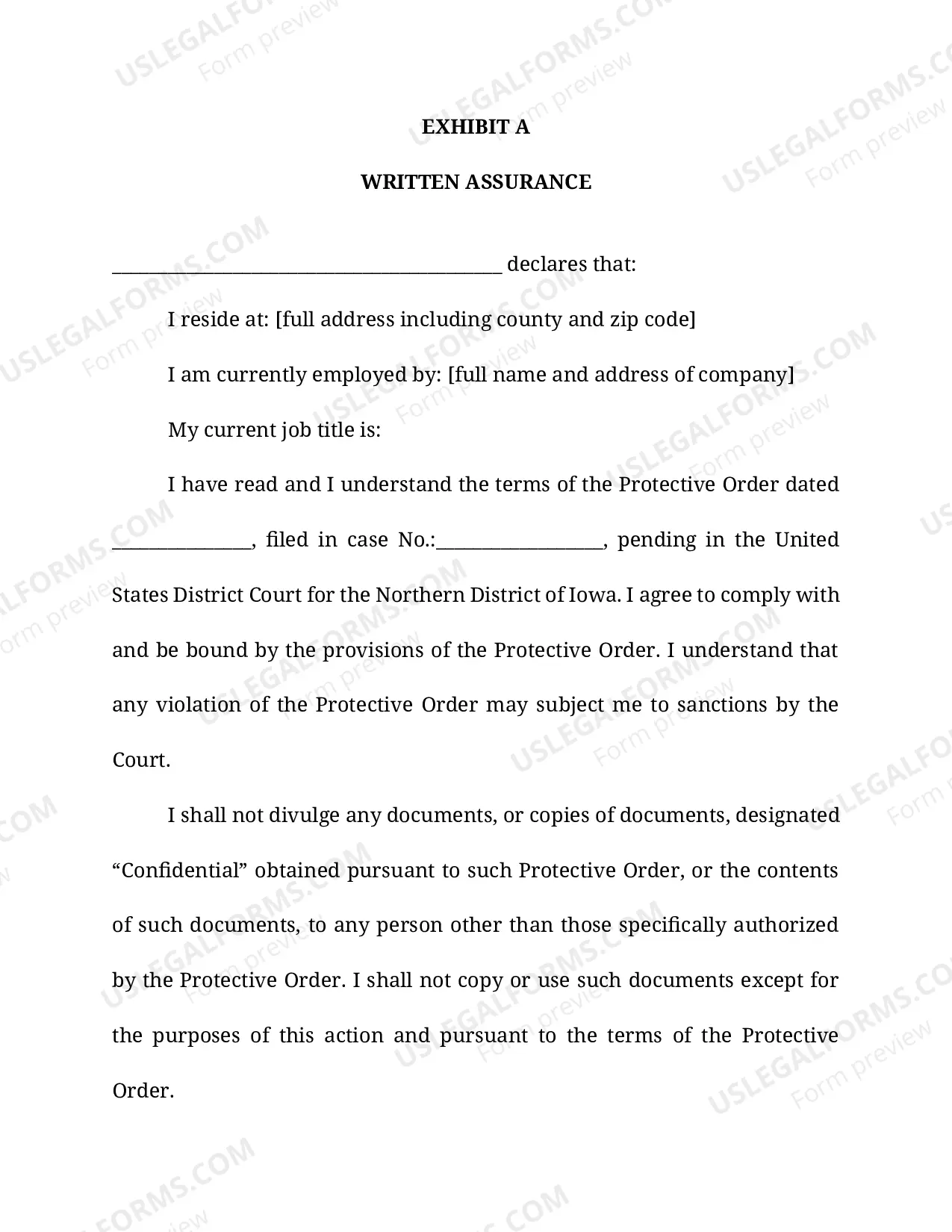 Preview Stipulated Protective Order